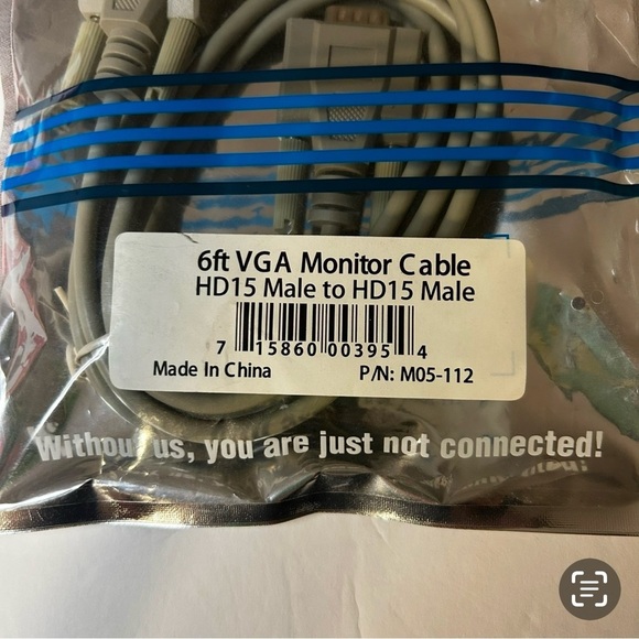 Gray‎ VGA Monitor Cable - Picture 3 of 3